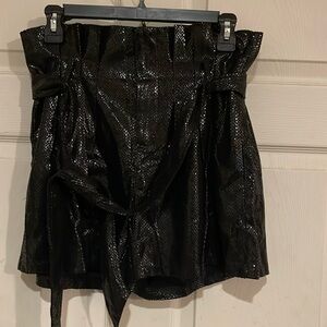 Dressy belted shorts